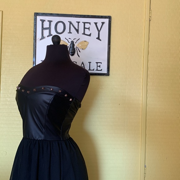 Sexy and Daring unique skeleton appliqué corset style high low dress by Janice - Picture 5 of 14